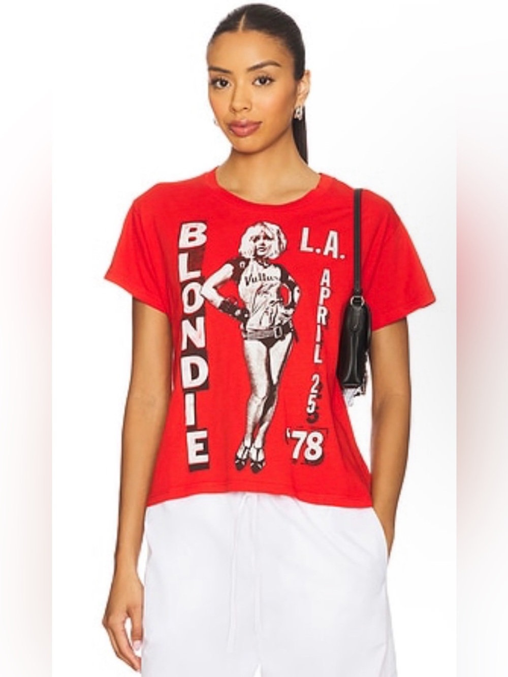 Daydreamer Blondie LA ‘78 Solo T-shirt in Cherry Red